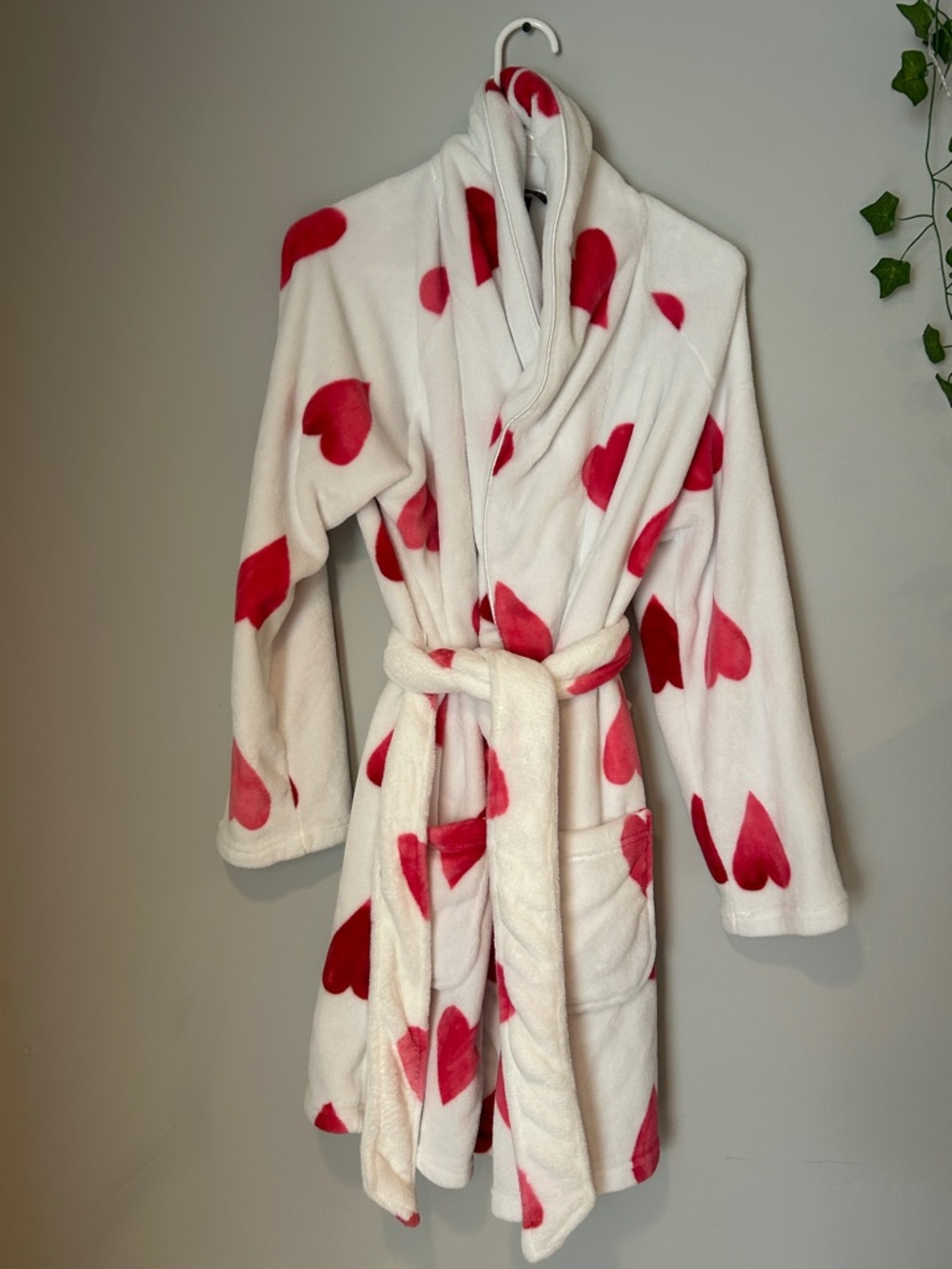 Victoria’s Secret Heart Robe Plush Lounge Bathrobe Cozy